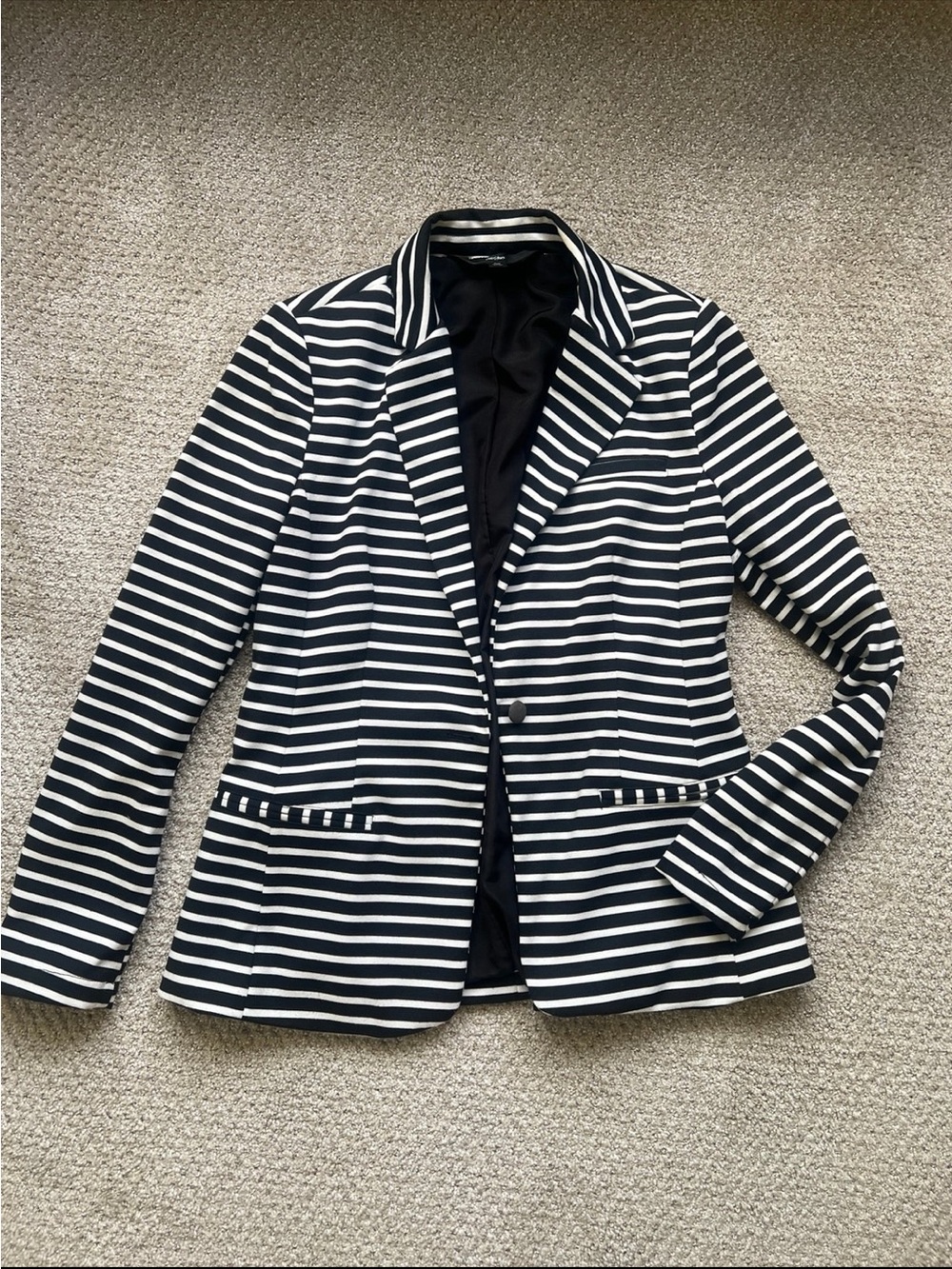 Mossimo Supply Co. Black and White Striped Blazer